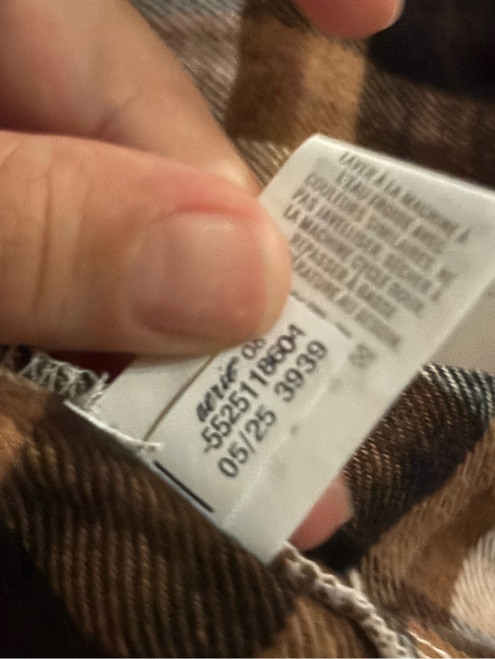 Aerie Cozy Flannel Brown Orange Oversized Button Down Size Small - Picture 6 of 6